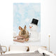 Kaninchen im Schnee 