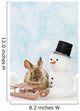 Kaninchen im Schnee 