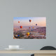 Hot air balloon flying over Cappadocia Turkey 