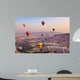 Hot air balloon flying over Cappadocia Turkey 