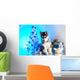 Cute Husky Puppy Wall Decal