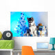 Cute Husky Puppy Wall Decal