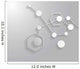 Molecule structure Wall Mural
