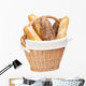 french baguette basket Wall Decal