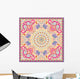 Elephant  Floral Motif Wall Mural