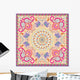Elephant  Floral Motif Wall Mural