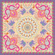 Elephant  Floral Motif Wall Mural