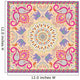 Elephant  Floral Motif Wall Mural