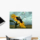 sunflower and bee Wall Mural