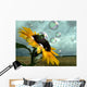 sunflower and bee Wall Mural