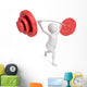 Lifting Heavy Weights Wall Decal