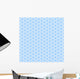 Seamless Hexagons Blue Texture Wall Decal