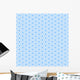 Seamless Hexagons Blue Texture Wall Decal