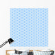 Seamless Hexagons Blue Texture Wall Decal