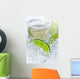 gold tequila with salt and lime Wall Mural