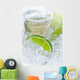 gold tequila with salt and lime Wall Mural