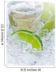 gold tequila with salt and lime Wall Mural