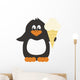 Nice Penguin on White Background 