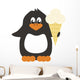 Nice Penguin on White Background 