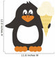 Nice Penguin on White Background 