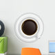 Cup Coffee Saucer Top Wall Decal