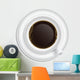 Cup Coffee Saucer Top Wall Decal