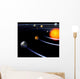 schematical image of the solar system..With Clipping Path 