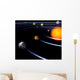 schematical image of the solar system..With Clipping Path 