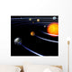 schematical image of the solar system..With Clipping Path 
