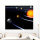 schematical image of the solar system..With Clipping Path 