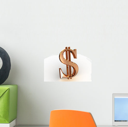 Dollar. 3d Wall Decal