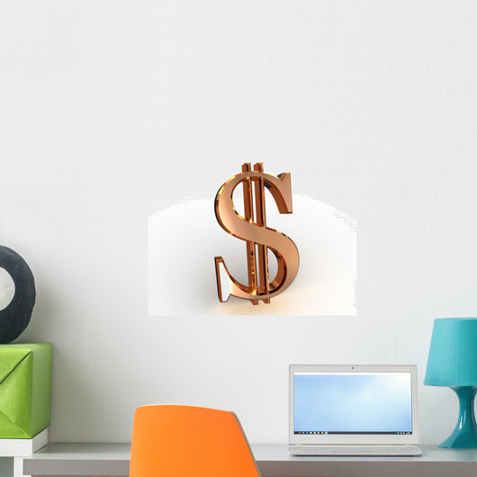 Dollar. 3d Wall Decal