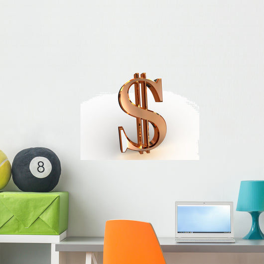 Dollar. 3d Wall Decal