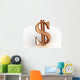 Dollar. 3d Wall Decal