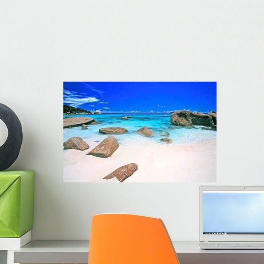 Anse Lazio Seychelles Wall Decal Design 2
