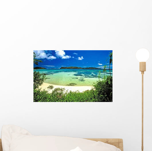 Plage Praslin Aux Seychelles Wall Decal