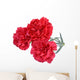 Carnation flowers isolated on white background Wall Decal