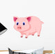 Cute pig cartoon Wall Decal