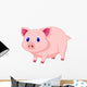 Cute pig cartoon Wall Decal