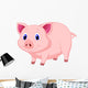 Cute pig cartoon Wall Decal