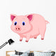 Cute pig cartoon Wall Decal