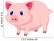 Cute pig cartoon Wall Decal