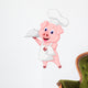 Cute pig chef cartoon holding platter Wall Decal