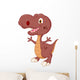 Cute dinosaur cartoon Wall Decal
