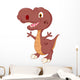Cute dinosaur cartoon Wall Decal
