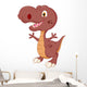 Cute dinosaur cartoon Wall Decal