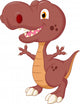 Cute dinosaur cartoon Wall Decal