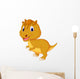 Cute dinosaur cartoon Wall Decal