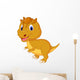 Cute dinosaur cartoon Wall Decal