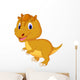 Cute dinosaur cartoon Wall Decal
